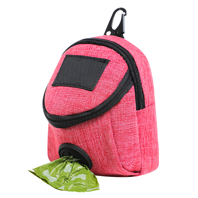 Dog Walking Bag with Poop Bag Dispenser: Pet Leash Pouch, Waste Bag Storage