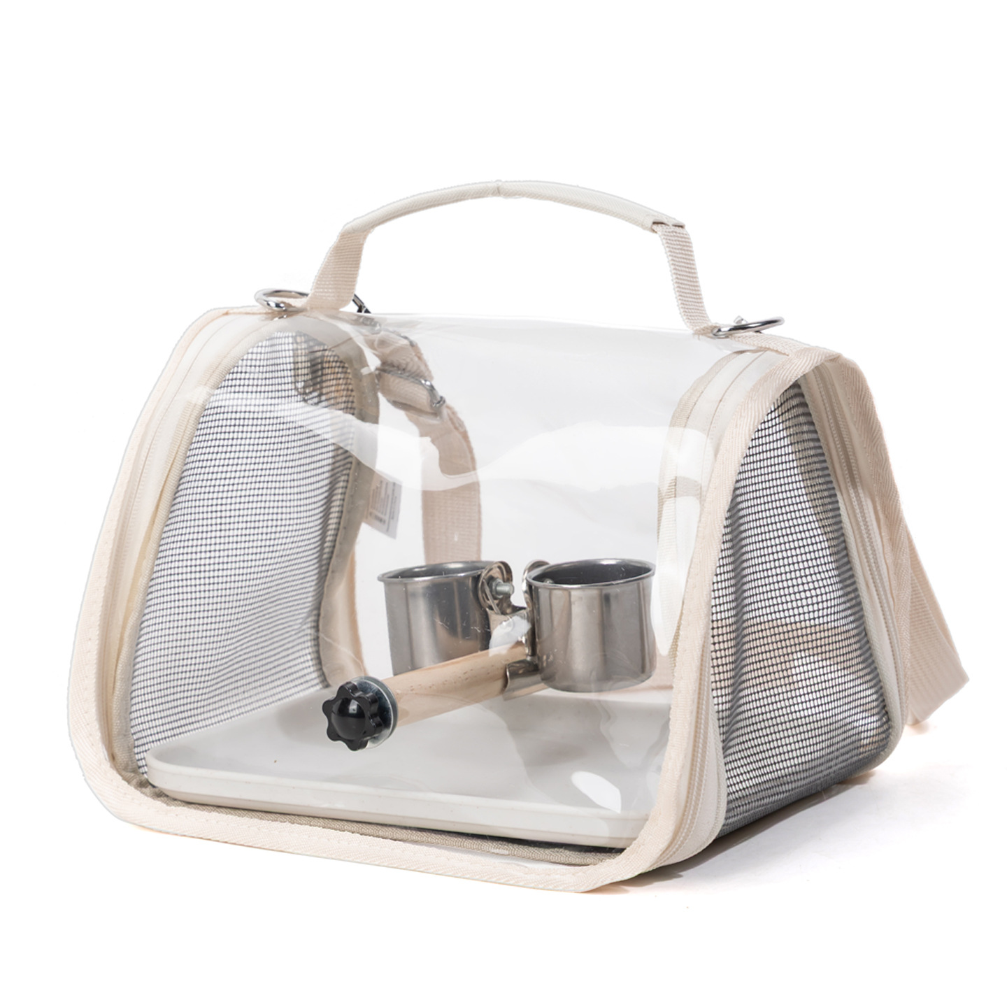 Multi-Pet Travel Bird Cage: Portable Carrier for Parrots, Lizards & Small Pets